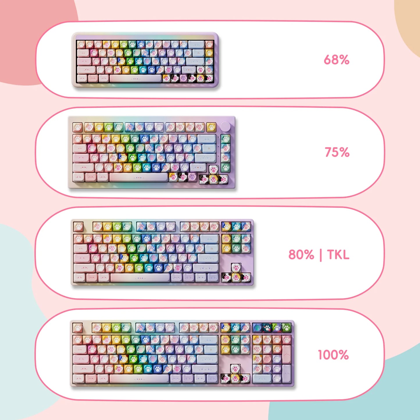 KITTY PAWS ✦ KEYCAP SET