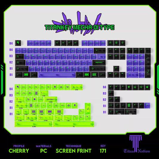 EVA-01 CLEAR ✦ KEYCAP SET