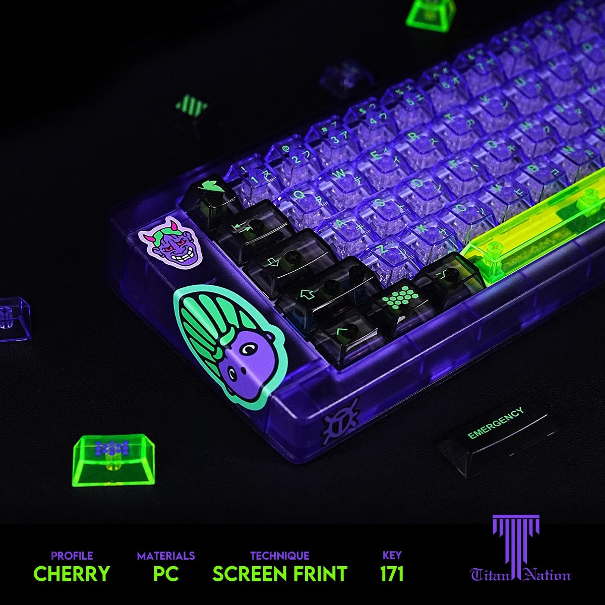 EVA-01 CLEAR ✦ KEYCAP SET