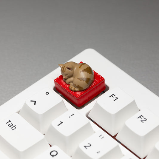 BROWN TABBY CAT ✦ ARTISAN KEYCAP
